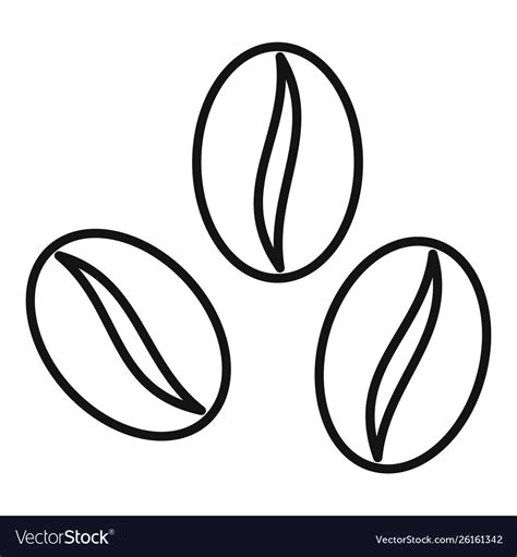 coffee bean outline